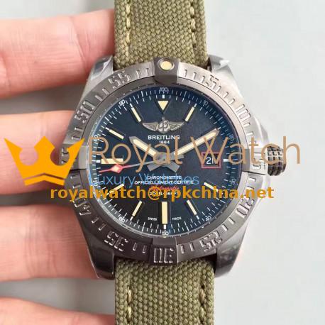 Replica Breitling Avenger Blackbird 44 V1731110/BD74/109W/M20BASA.1 GF Titanium Black Dial Swiss 2824-2