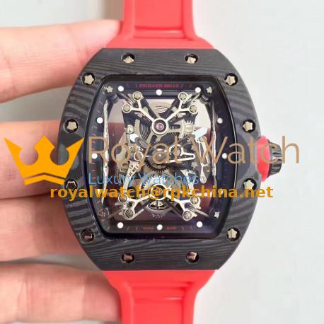 Replica Richard Mille RM50-27-01 NTPT KV Black Forged Carbon Black & Skeleton Dial M9015
