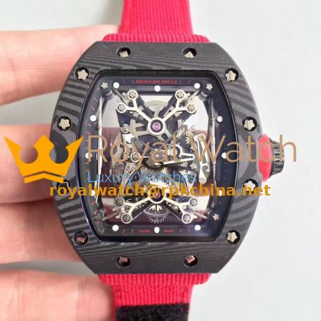 Replica Richard Mille RM50-27-01 NTPT KV Black Forged Carbon Black & Skeleton Dial M9015