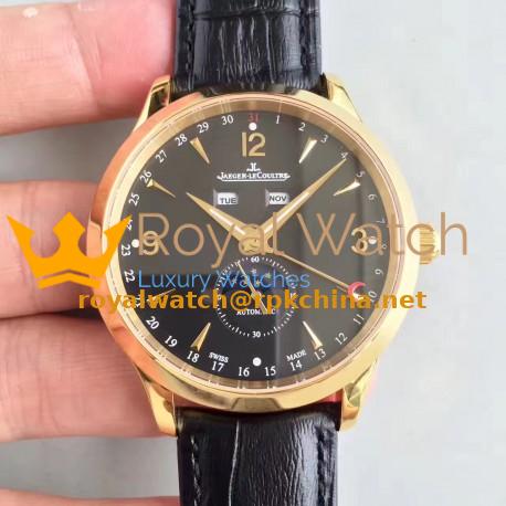 Replica Jaeger-LeCoultre Master Calendar 1552520 BF Yellow Gold Black Dial Swiss Caliber 866/1
