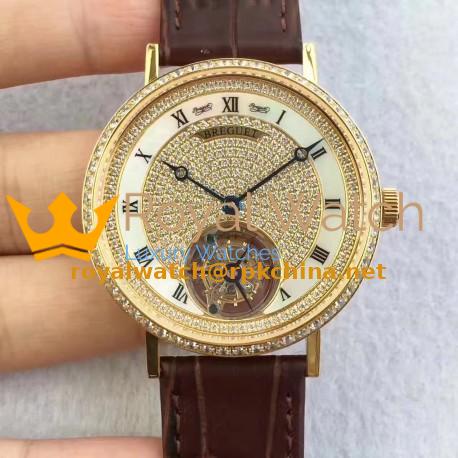 Replica Breguet Grand Complication Tourbillon JL Yellow Gold & Diamonds Diamond Dial Swiss Caliber 558