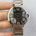 Replica Cartier Ballon Bleu 42MM W6920042 JF Stainless Steel Black Dial Swiss 2824-2