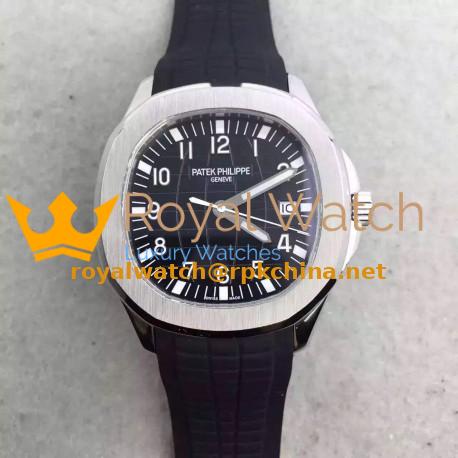 Replica Patek Philippe Aquanaut Jumbo 5167A-001 MK Stainless Steel Black Dial Swiss 324SC