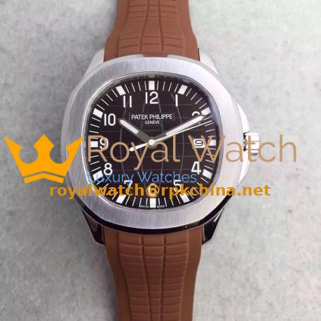 Replica Patek Philippe Aquanaut Jumbo 5167A-001 MK Stainless Steel Brown Dial Swiss 324SC