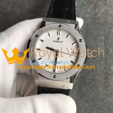 Replica Hublot Classic Fusion Titanium Opalin 511.NX.2611.LR JJ Titanium White Dial Swiss HUB1112