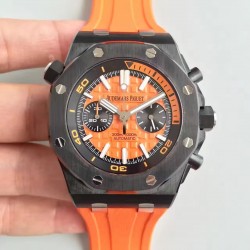 Royal Oak Offshore Diver Chrono 26703 JHF Ceramic Orange Dial Swiss 3124