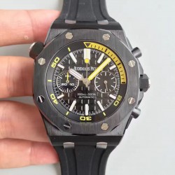 Royal Oak Offshore Diver Chrono 26703 JHF Black Ceramic Black Dial Swiss 3124
