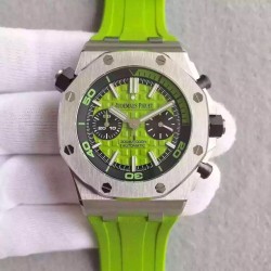Royal Oak Offshore Diver Chrono 26703ST.OO.A038CA.01 JF SS Green Dial Swiss 3124
