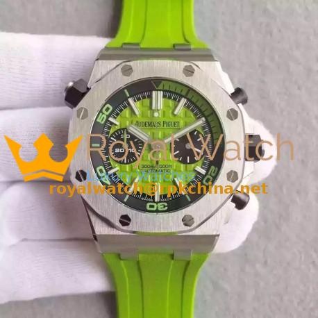 Replica Audemars Piguet Royal Oak Offshore Diver Chronograph 26703ST.OO.A038CA.01 JF Stainless Steel Green Dial Swiss 3124