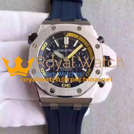 Replica Audemars Piguet Royal Oak Offshore Diver Chronograph 26703ST.OO.A027CA.01 JF Stainless Steel Blue Dial Swiss 3124