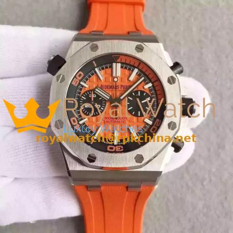Replica Audemars Piguet Royal Oak Offshore Diver Chronograph 26703ST.OO.A070CA.01 JF Stainless Steel Orange Dial Swiss 3124