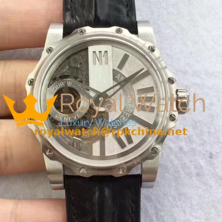 Replica Antoine Preziuso Monumental Tourbillon CY Stainless Steel Silver Skeleton Dial Swiss Caliber APG1928