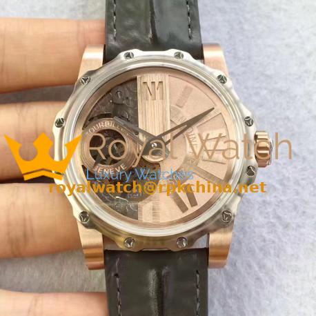Replica Antoine Preziuso Monumental Tourbillon CY Stainless Steel & Rose Gold Rose Gold Skeleton Dial Swiss Caliber APG1928