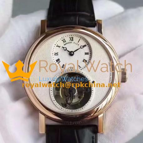 Replica Breguet Classique Complications Tourbillon 5357BA/1B/9V6 AX Rose Gold White Dial Swiss Tourbillon