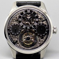 EP Calender Skeleton SWISS Tourbillon SS/LE Black Swiss Tourbillon