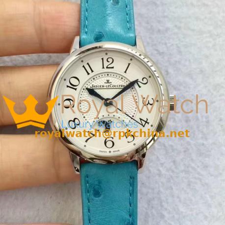 Replica Jaeger-LeCoultre Ladies Rendez-Vous Night & Day Medium 3448420 N Stainless Steel White Dial Swiss 898A/1