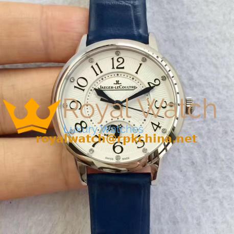 Replica Jaeger-LeCoultre Ladies Rendez-Vous Night & Day Medium 3448420 N Stainless Steel White Dial Swiss 898A/1