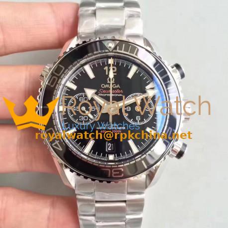 Replica Omega Seamaster Planet Ocean 600M Chronograph 215.30.46.51.01.001 JH Stainless Steel Black Dial Swiss 9900