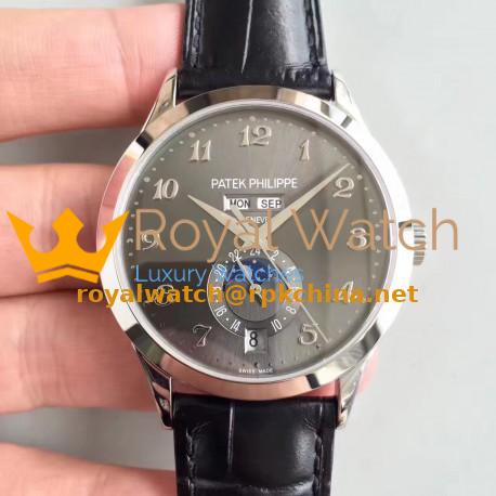 Replica Patek Philippe Annual Calendar 5396G KM Stainless Steel Anthracite Dial Swiss 324S