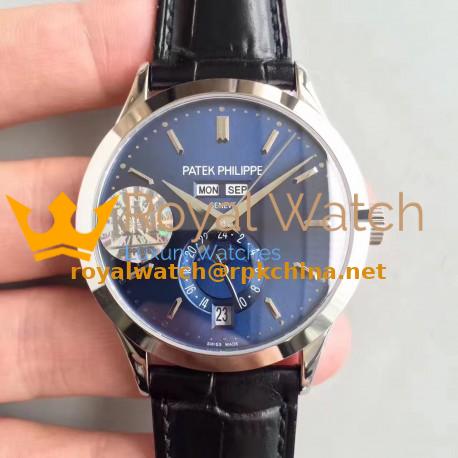 Replica Patek Philippe Annual Calendar 5396G KM Stainless Steel Blue Dial Swiss 324S