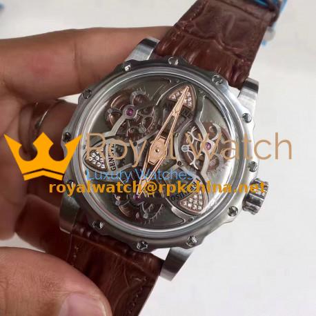 Replica Antoine Preziuso Tourbillon of Tourbillons LE Stainless Steel Silver Skeleton Dial Swiss Caliber AFP-TTR-3X
