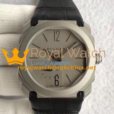 Replica Bvlgari Octo Finissimo 102711 JL Titanium Grey Dial Swiss 2824-2