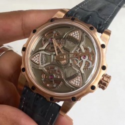 Tourbillon of Tourbillons LEF RG Silver Skeleton Dial Swiss Caliber AFP-TTR-3X
