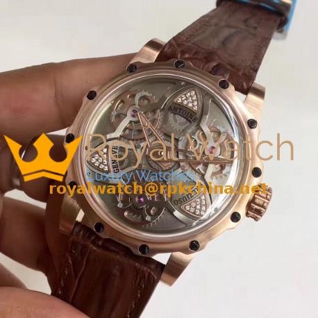 Replica Antoine Preziuso Tourbillon of Tourbillons LE Rose Gold Silver Skeleton Dial Swiss Caliber AFP-TTR-3X