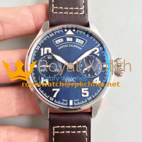 Replica IWC Big Pilot Annual Calendar Le Petit Prince IW502703 AZ Stainless Steel Blue Dial Swiss 52850