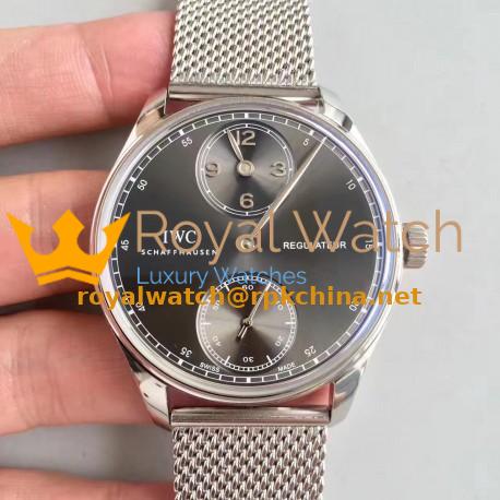 Replica IWC Portugieser Regulateur IW544401 YL Stainless Steel Anthracite Dial Swiss IWC 98245