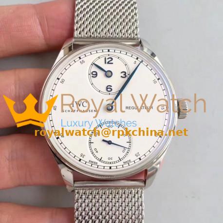 Replica IWC Portugieser Regulateur IW544401 YL Stainless Steel White Dial Swiss IWC 98245