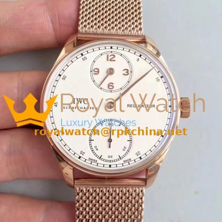 Replica IWC Portugieser Regulateur IW544402 YL Stainless Steel White Dial Swiss IWC 98245