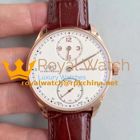 Replica IWC Portugieser Regulateur IW544402 ZF Rose Gold White Dial Swiss IWC 98245
