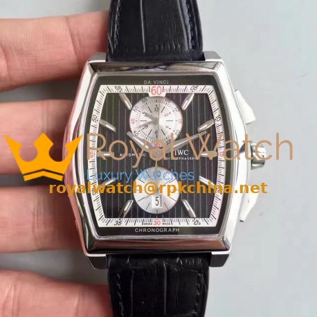 Replica IWC Da Vinci Chronograph IW376403 ZF Stainless Steel Black Dial Swiss 89361
