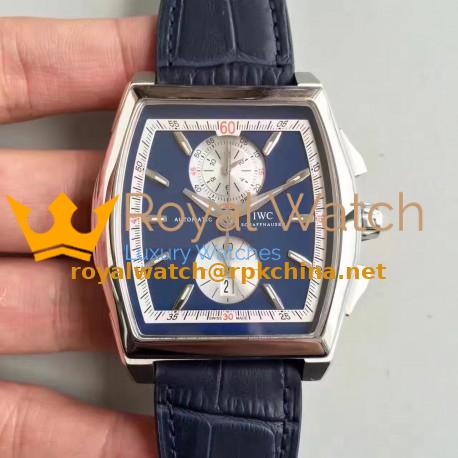 Replica IWC Da Vinci Chronograph IW376403 ZF Stainless Steel Blue Dial Swiss 89361
