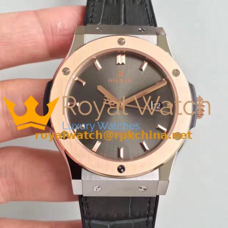 Replica Hublot Classic Fusion Titanium King Gold 511.NO.1181.LR JJ Titanium Anthracite Dial Swiss HUB1112