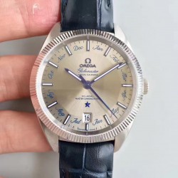 Globemaster Annual Calendar 130.33.41.22.06.001 OMF SS Grey Dial M9015