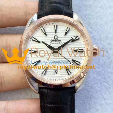 Replica Omega Seamaster Aqua Terra 150M Master Co-Axial Baselworld 2017 XF Stainless Steel & Rose Gold White Dial Swiss 8900