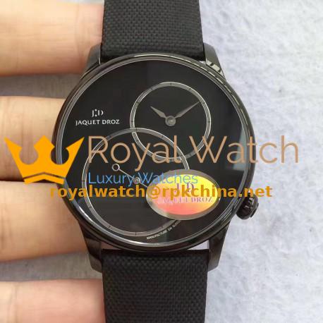 Replica Jaquet Droz Grande Seconde JD V3 Black Ceramic Black Dial Swiss 2663P