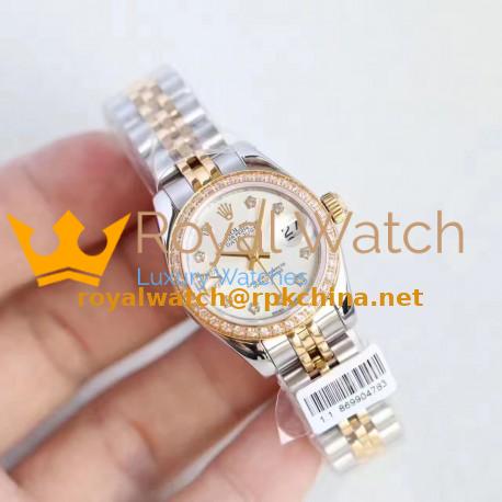 Replica Rolex Lady Datejust 28 279383RBR 28MM N Stainless Steel & Yellow Gold Mother Of Pearl Dial Swiss 2671