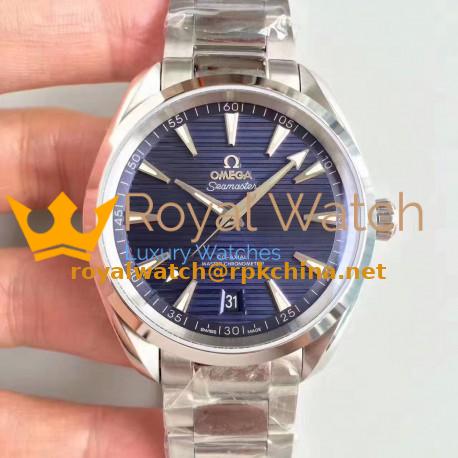 Replica Omega Seamaster Aqua Terra 150M Master Co-Axial Baselworld 2017 XF Stainless Steel Blue Dial Swiss 8900