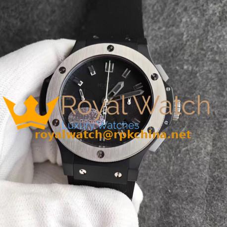Replica Hublot Big Bang Evolution Ceramic Ice Bang 301.CK.1140.RX HBB V6 Ceramic Black Dial Swiss HUB4100