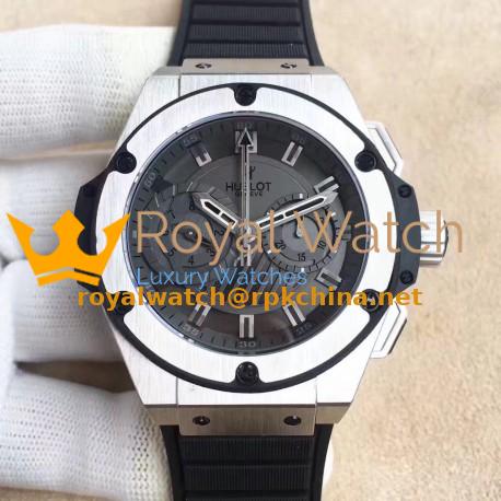 Replica Hublot Big Bang King Power Foudroyante 715.CI.1110.RX HBB V6 Stainless Steel Black Dial Swiss 7750