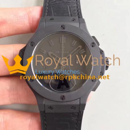 Replica Hublot Big Bang All Black 301.CI.1110.CI JF Ceramic Black Dial Swiss HUB4100